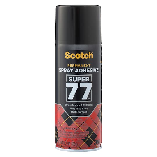 Scotch; Scotch® Super 77™ Multi-Purpose Spray Adhesive; Category:Spray Adhesives; Image:1